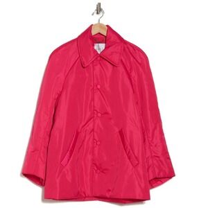 A.L.C. NWT Lincoln Water-Resistant Jacket Pink L Snap Front Designer